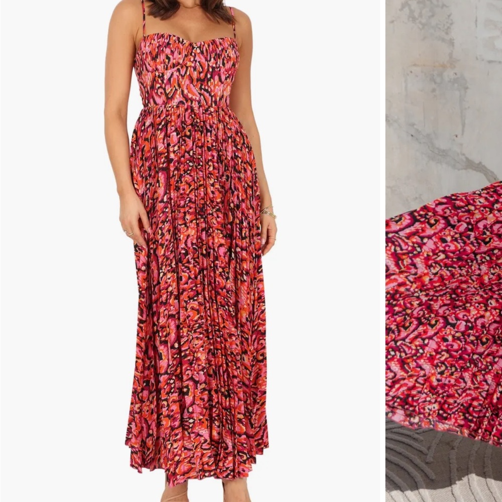 Petal & Pup Achanti Print Pleated Dress